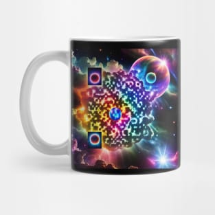 Cosmic Rick Roll QR Code Mug